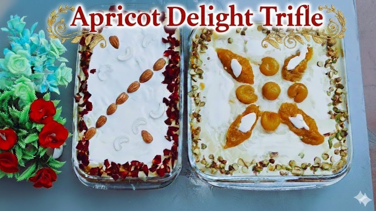 Hyderabadi Apricot Delight Trifle/how2Khubani ka meetha with custard traditional hyderabadi flavour 