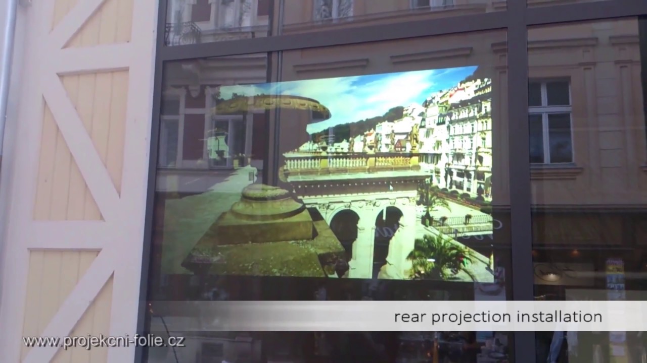 Panasonic Rear Projector Projekce do výlohy | rear projection | Bronze film | projector ...