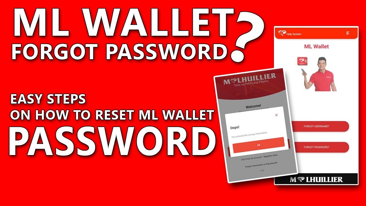Ml Script Password How to reset ML Wallet Password? | FORGOT PASSWORD | Maristela Musrey ...