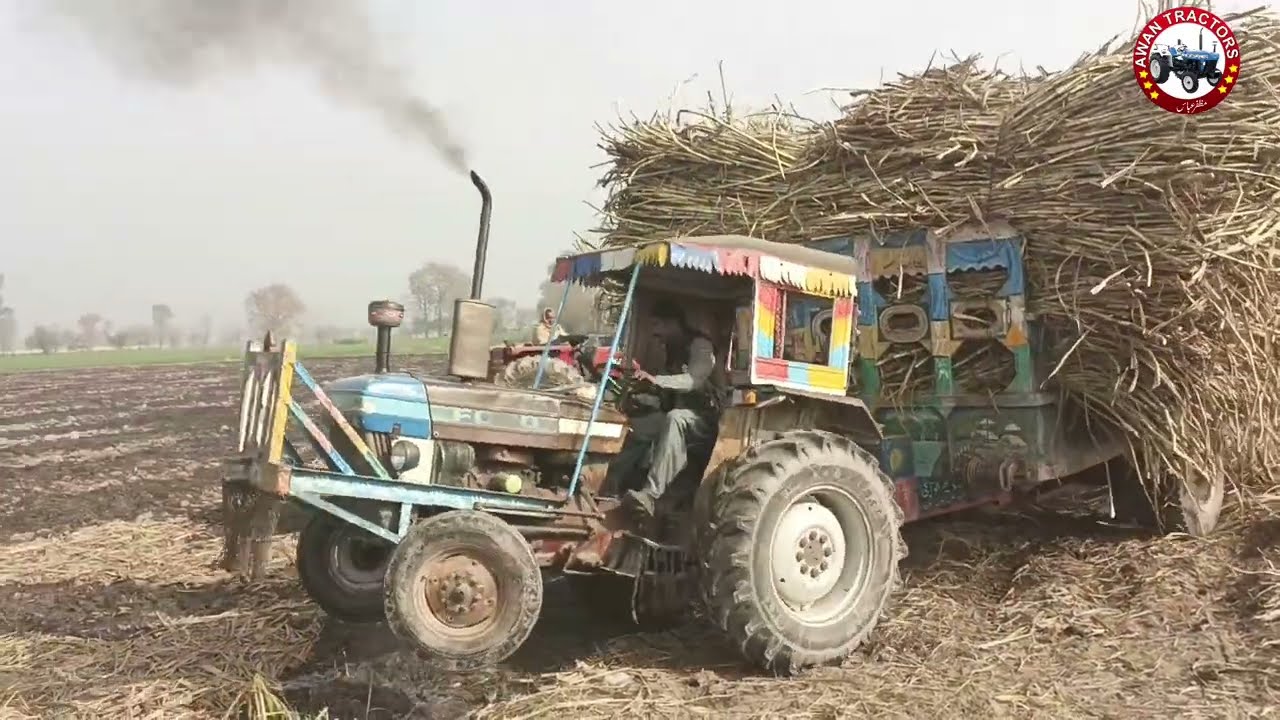 Challenge Win 💪 . Ford 3610 Performance On Sugarcane Loaded Trolley...