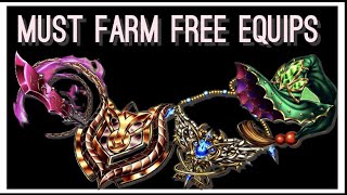 BEST FREE EQUIPS TO FARM 2023 GUIDE Grand Summoners
