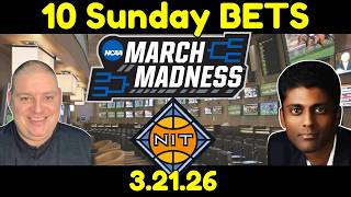Sunday NCAA Basketball Picks - 3/22/26 l Craig Trapp & Indian Cowboy March Madness Predictions