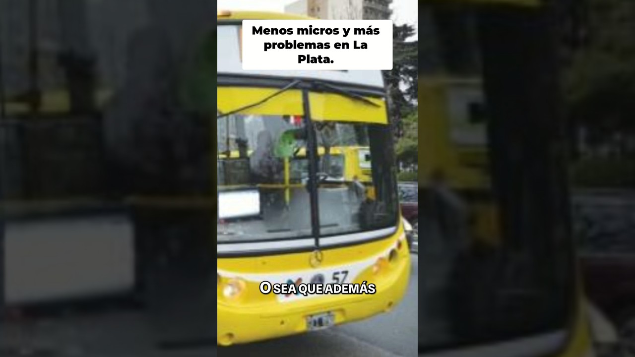 Reducción de Servicio de Micro: Caos en La Plata #shorts