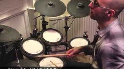 Drum Lesson - Linear Drumming Ideas 1