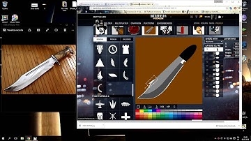 Battlefield 1 emblem creation KNIFE time-lapse (how to create)