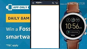 Amazon Win A Fossil Explorist Smartwatch Quiz Contest Answers [14th June 2019, 8 AM To 12 PM]