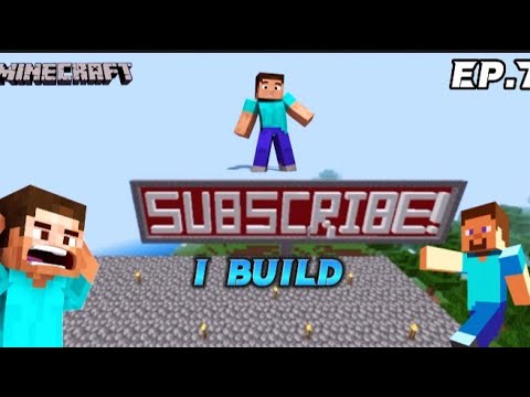 Minecraft Subscribe Build I build SUBSCRIBE button in my Survival series (Ep-5) #minecraft - YouTube