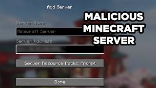 This Minecraft Server will Hack You