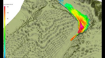 Debris flow in Genaldon River Valley