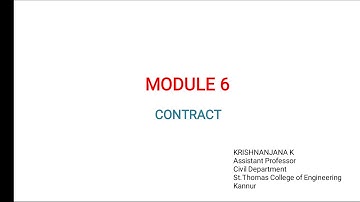 CE404 CEPM - MODULE 6 - PART 2