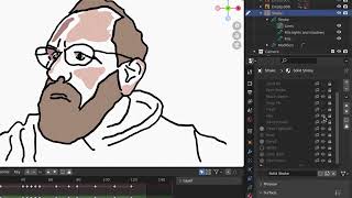 Rotoscoping in Blender with Grease Pencil (3.4.1)