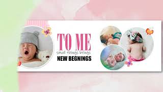 New Born Baby Album Templates 12'X36' and Title Clipart| FREE Readymade Album Templates to Download