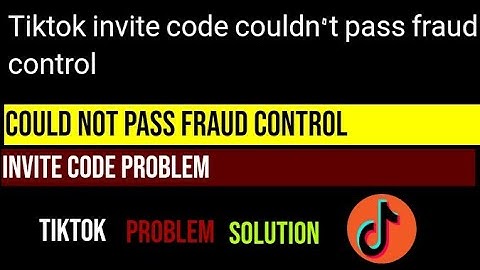 Tiktok invite code couldn