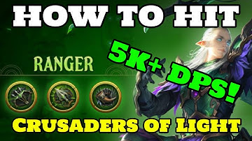Ranger DPS Guide in Crusaders of Light | Consistent 5k+ DPS!!! [Scout] | Crid Games