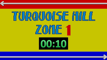 WORLD RECORD Sonic Chaos (SMS) - Turquoise Hill 1 Sonic 0:10 Speedrun