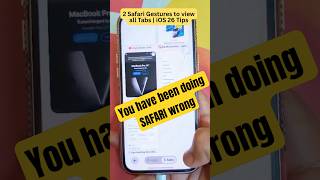 2 Hidden Safari Gestures to Instantly View All Tabs on iPhone (iOS 26 Tips!)