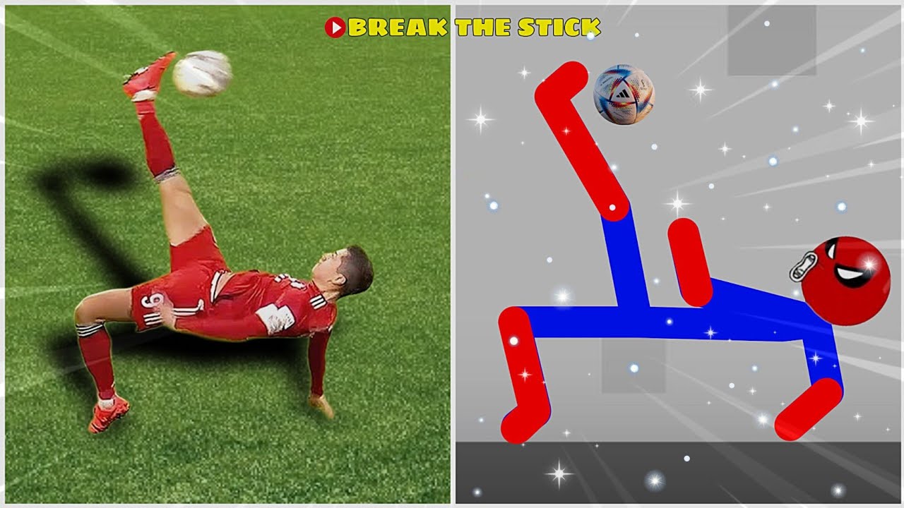 Cristiano Ronaldo vs  Stickman | Stickman Dismounting | Funny Moments #2