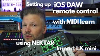 Setting up iOS DAW remote control with MIDI Learn (and Nektar impact LX mini) screenshot 5