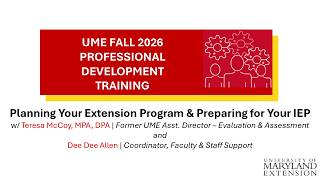 Planning Your Extension Program & Preparing for Your IEP 9.18.2026