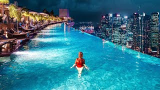 Marina Bay Sands Luxury Hotel Singapore (Full Tour in 4k) screenshot 3