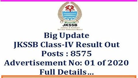#jkssbclassivresultout #jkssbclassivresult| JKSSB CLASS IV RESULT OUT | JKSSB CLASS 4TH RESULT OUT |