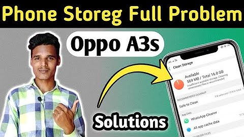 Oppo A3s Internal Storage Problem / How To Solve Storage Problem In Oppo A3s.