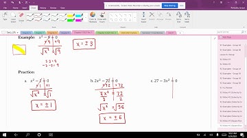 Sequential 2: Lesson 9.3 Video #2 (Square Root Method)