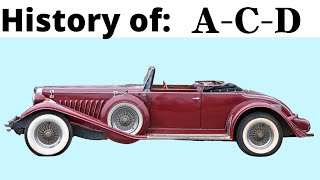 A Far Too Brief History of AuburnCordDuesenberg