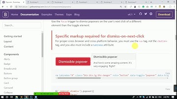 27 Bootstrap 4 (Pagination, Popovers, Progress, Scrollspy, Tooltips, Utilities)