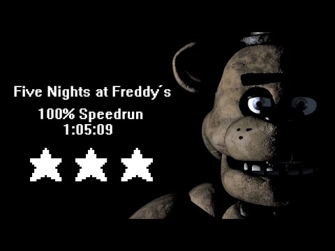 Скоростное прохождение Five Nights at Freddy&rsquo;s 100% (speedrun) 1:05:09