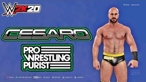 wwe 2k20 cesaro custome attire wrestlemania 37 (easy make).