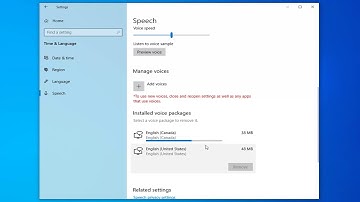 How to Add and Remove Speech Voices in Windows 10 [Tutorial]