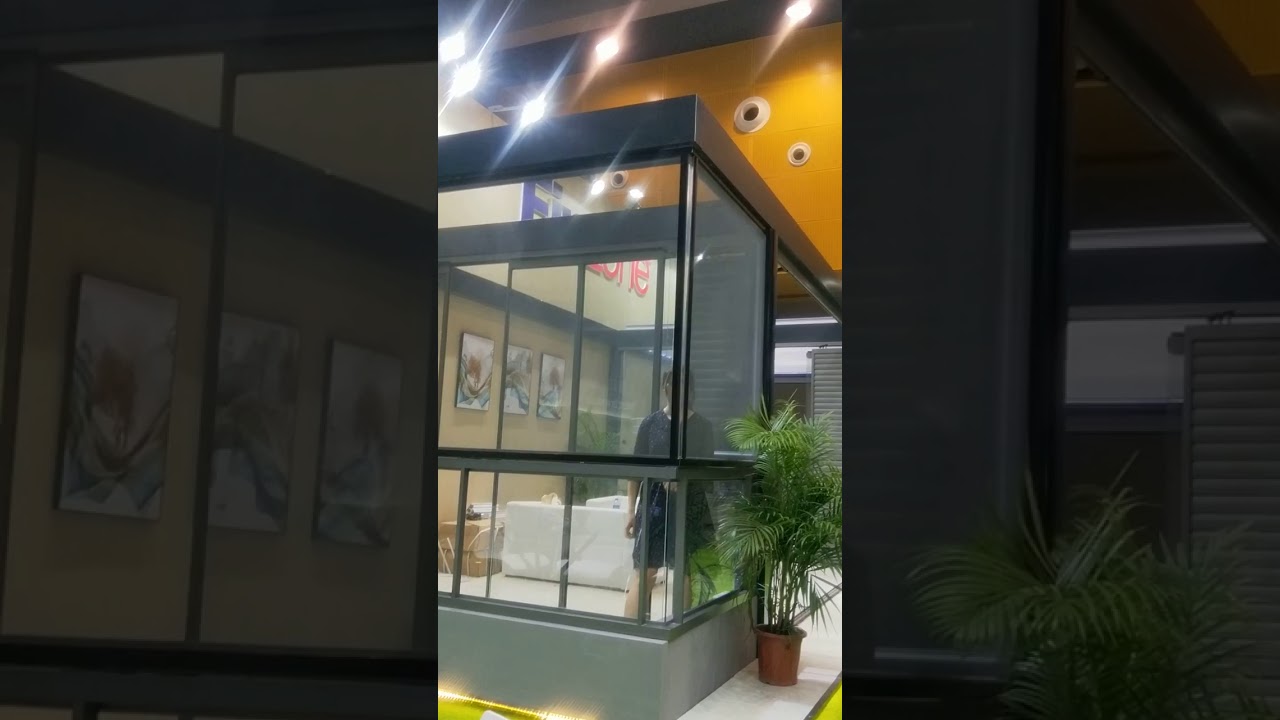 Sliding glass track optical glass window glass sliding reception window