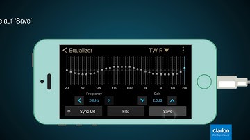 Klangeinstellungen ohne die Einstellungen von „Equalizer Pro“ zum Z3 exportieren Tutorial Clarion FD