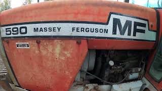 1977 Mey Ferguson 590 4.1 Litre 4-Cyl Diesel Tractor 75Hp The Newark Vintage Tractor Show 2025