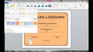 Lesson 2: Learning how to make Certificate (MS Word 2010) Lesson 2: Learning how to make Certificate (MS Word 2010)