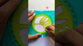 Simple Spirograph design ✍️ Satisfying ASMR Video #shorts #ytshorts #viralshorts @silentgeometricboy