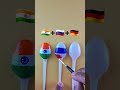 Spoon🥄🇮🇳🇷🇺🇩🇪 Flag drawing Independence day drawing #shorts #shortvideo