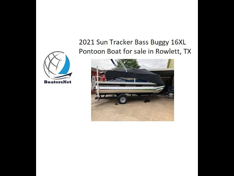 2021 Sun Tracker Bass Buggy 16XL Pontoon Boat for sale in Rowlett, TX. $21,000. @BoatersNetVideos