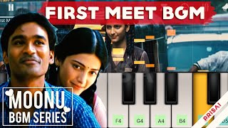 Video thumbnail of "3 Moonu First Meet BGM | EASY TO PLAY | Keyboard Tutorial | Anirudh, Dhanush, Shruthi, Perfect Piano"