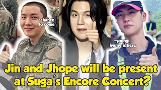 On Vacation, Jin and Jhope Present to Watch Suga's Encore Concert this August?