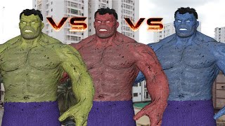 Hulk VS Red Hulk VS Blue Hulk  | EPIC BATTLE | VFX FILM
