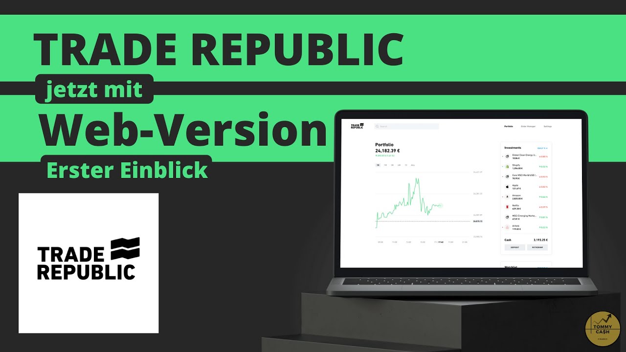 TRADE REPUBLIC Webversion | Erster Einblick, Aktienkauf - YouTube