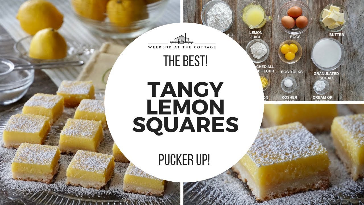 TANGY LEMON SQUARES YouTube