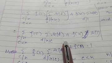 Mobius Inversion Formula (number theory)