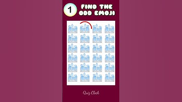 FIND THE ODD EMOJI PART 40 #shorts  #howgoodareyoureyes  #emojipuzzlequiz  #emojichallenge  #queddle