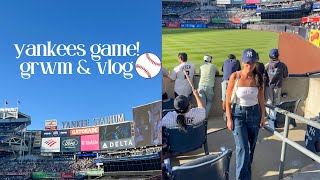 get ready with me for yankees v dodgers game & vlog! ⚾️