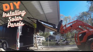 Mounting Solar Panels to roof of Cargo trailer camper conversion February 26, 2022 by Travel Time with Tim 909 views 2 years ago 10 minutes, 10 seconds