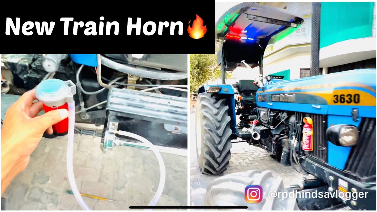 Dekho new train horn 🔥Tractor modifications