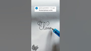 stylish name | Komal | Calligraphy signature